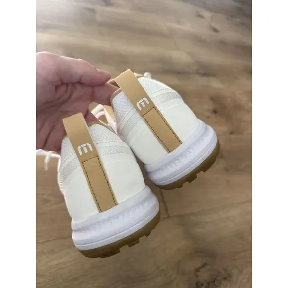 TRAVIS MATHEW 8.5 The Daily Pro Hybrid white gum golf shoe Tennis Lace sneaker